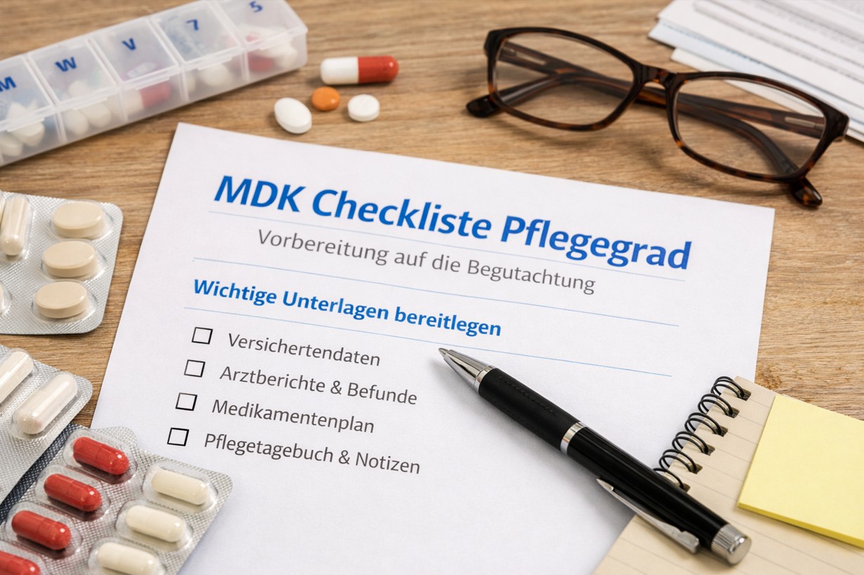MDK Checkliste Pflegegrad